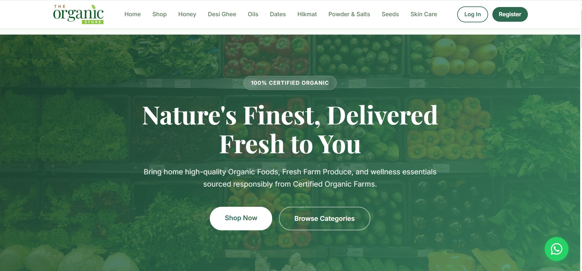 Organic Store — E-Commerce Platform