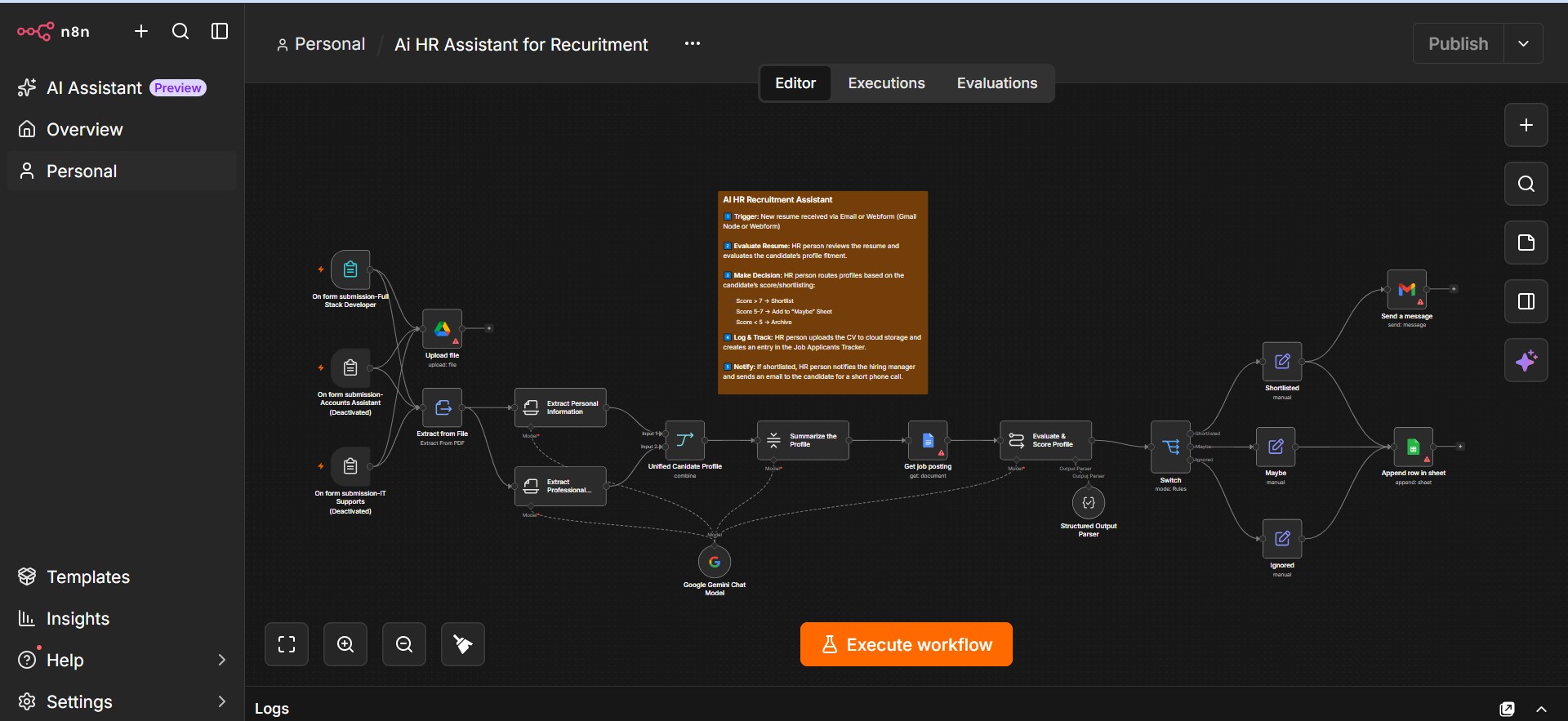 AI HR Recruitment Assistant
